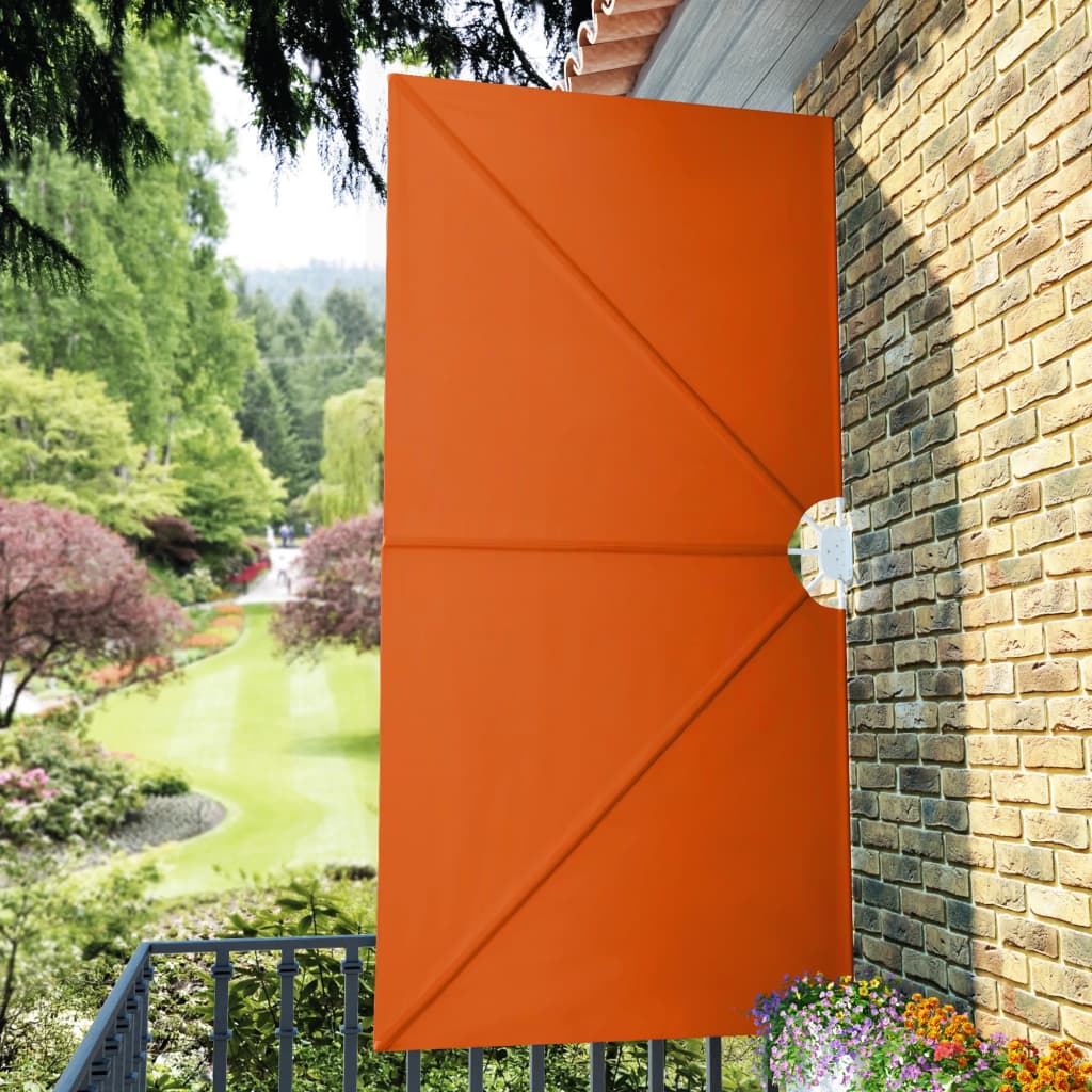 44572 vidaXL Collapsible Terrace Side Awning Terracotta 300x150 cm
