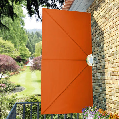 44572 vidaXL Collapsible Terrace Side Awning Terracotta 300x150 cm