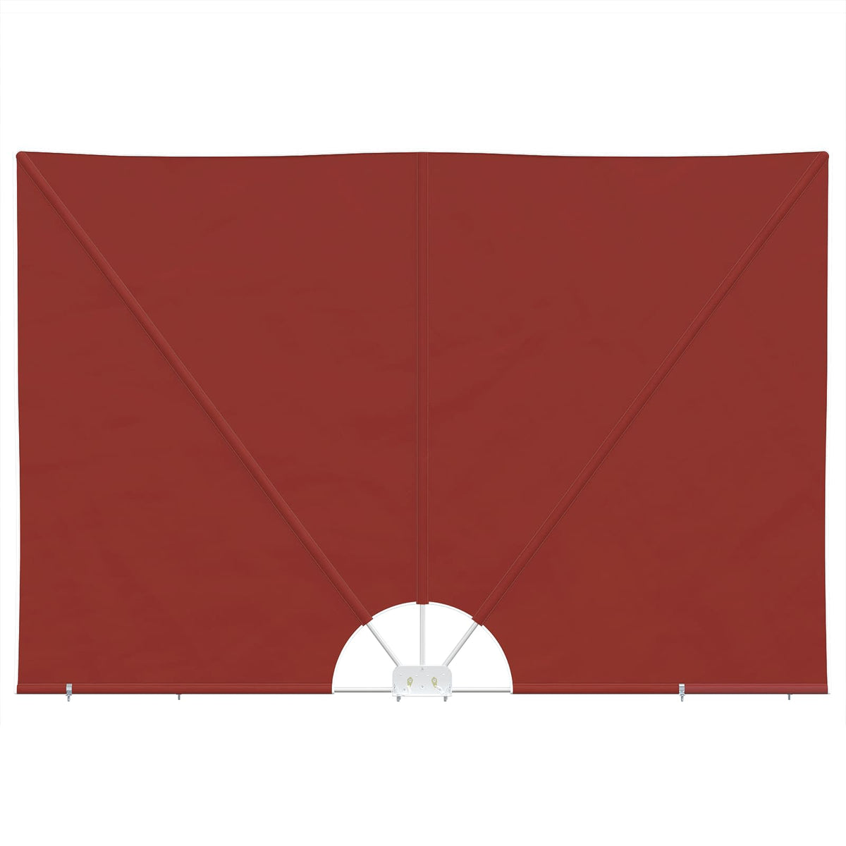 44572 vidaXL Collapsible Terrace Side Awning Terracotta 300x150 cm