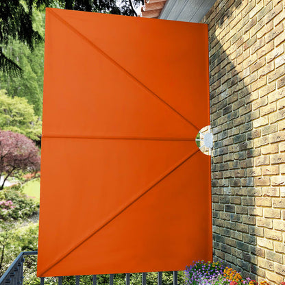 44573 vidaXL Collapsible Terrace Side Awning Terracotta 300x200 cm
