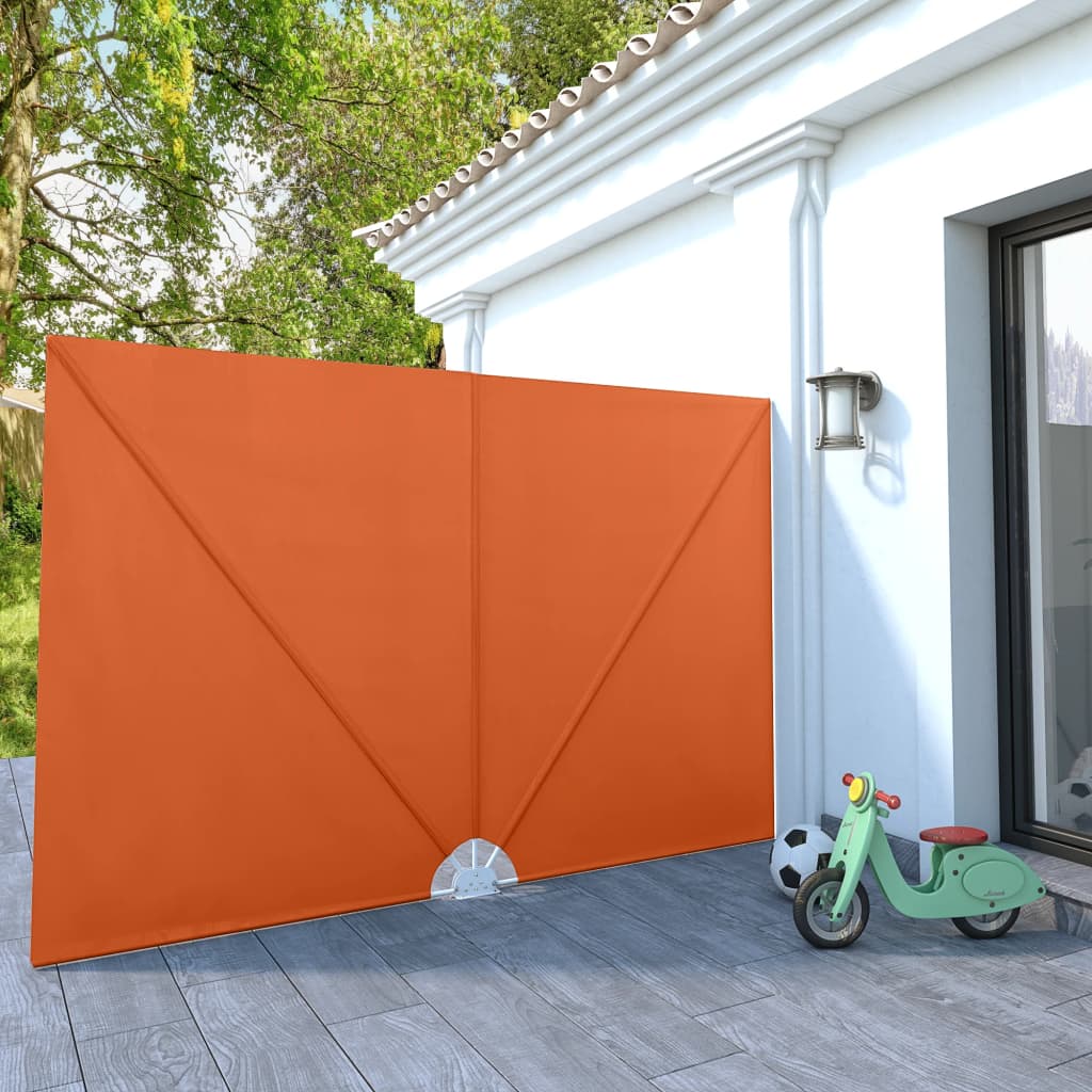 44573 vidaXL Collapsible Terrace Side Awning Terracotta 300x200 cm