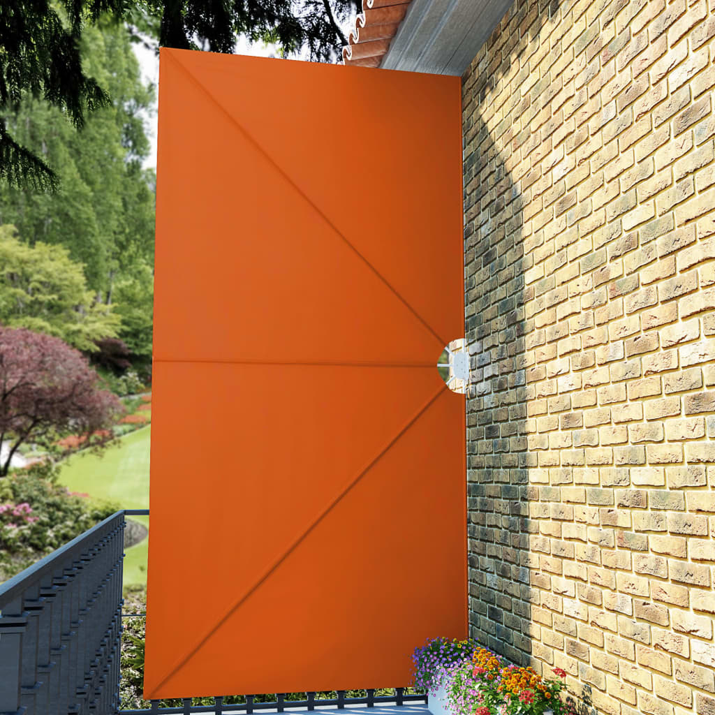 vidaXL Collapsible Terrace Side Awning Terracotta 400x200 cm