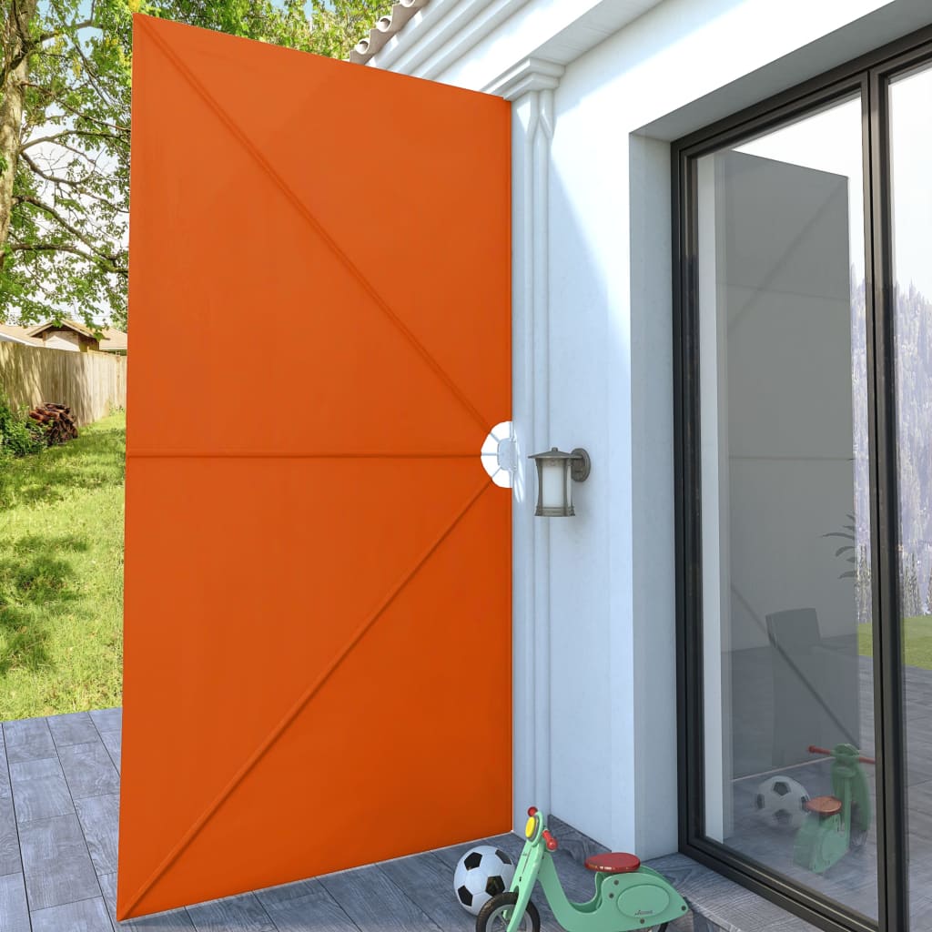 vidaXL Collapsible Terrace Side Awning Terracotta 400x200 cm