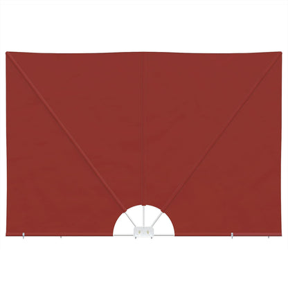 44574 vidaXL Collapsible Terrace Side Awning Terracotta 400x200 cm