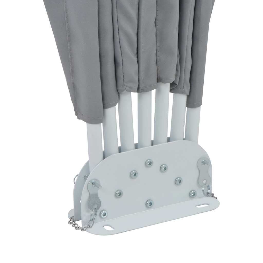 vidaXL Collapsible Terrace Side Awning Grey 160 cm
