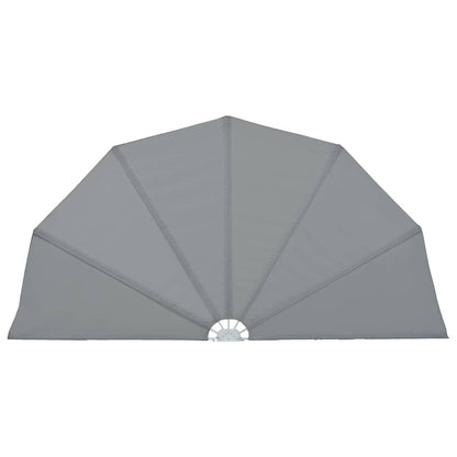vidaXL Collapsible Terrace Side Awning Grey 200 cm