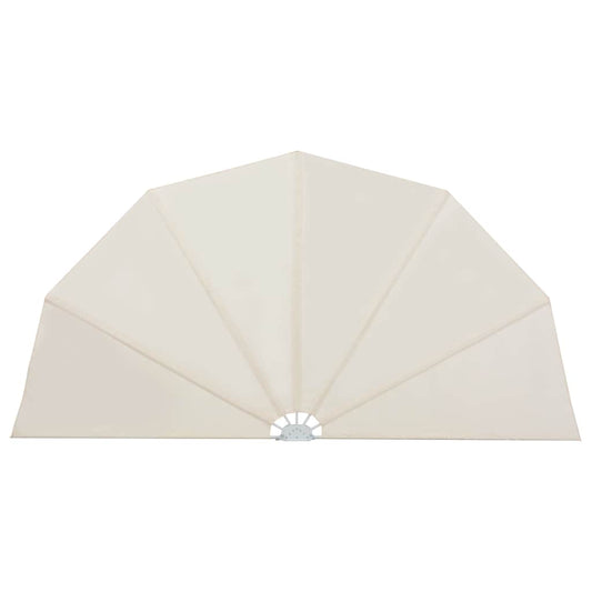 vidaXL Collapsible Terrace Side Awning Cream 160 cm