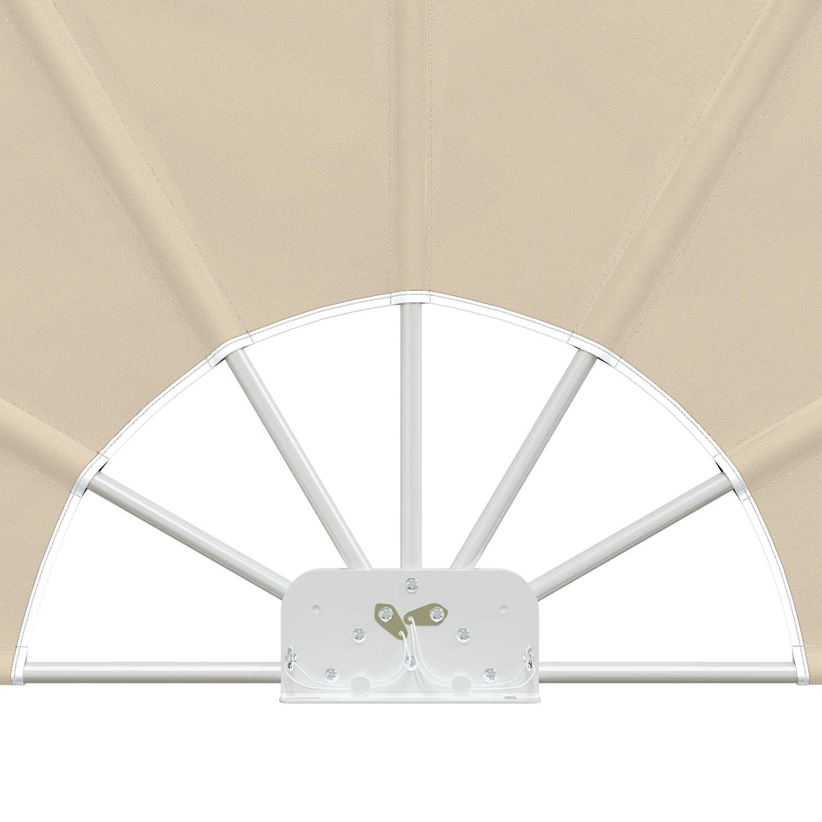 44577 vidaXL Collapsible Terrace Side Awning Cream 160 cm
