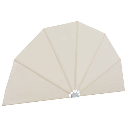 vidaXL Collapsible Terrace Side Awning Cream 160 cm