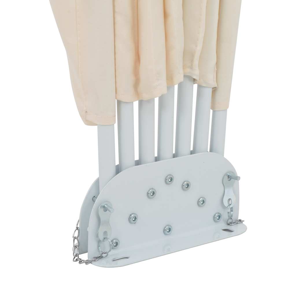 vidaXL Collapsible Terrace Side Awning Cream 160 cm