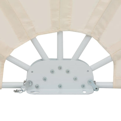 vidaXL Collapsible Terrace Side Awning Cream 160 cm