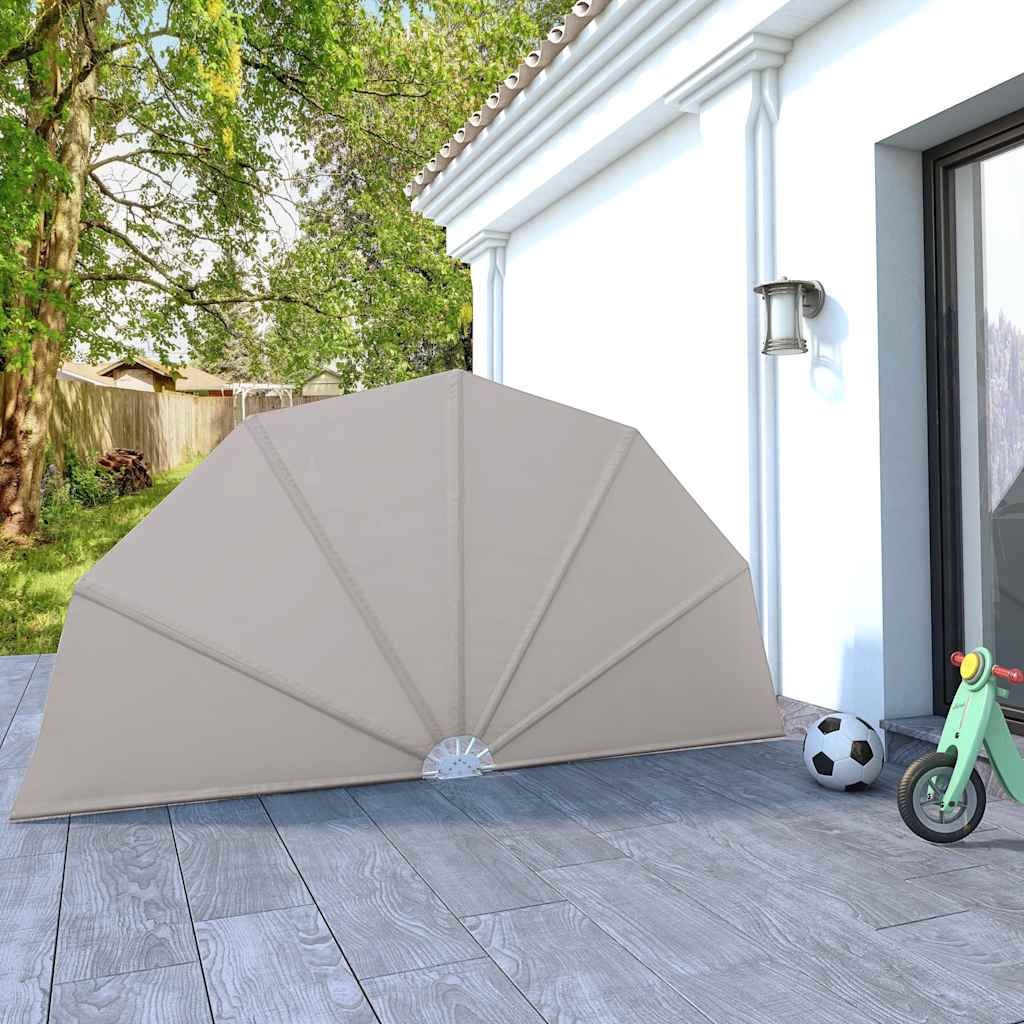 vidaXL Collapsible Terrace Side Awning Cream 160 cm