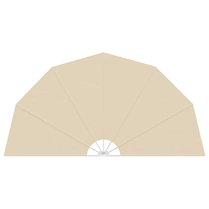 44577 vidaXL Collapsible Terrace Side Awning Cream 160 cm