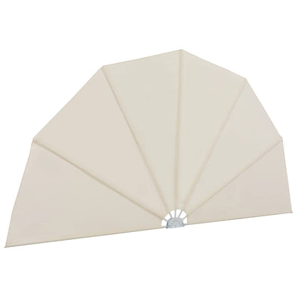 vidaXL Collapsible Terrace Side Awning Cream 200 cm