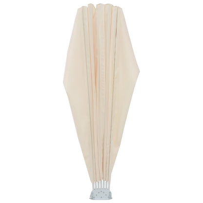 vidaXL Collapsible Terrace Side Awning Cream 200 cm