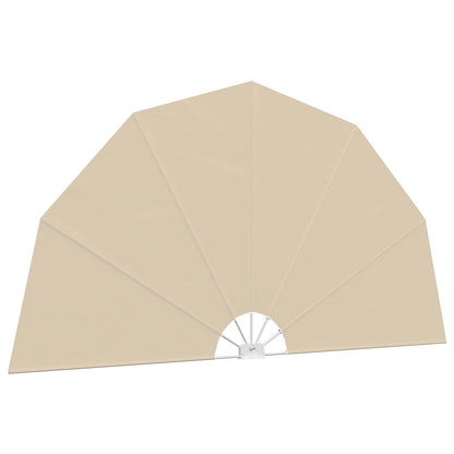 44578 vidaXL Collapsible Terrace Side Awning Cream 200 cm