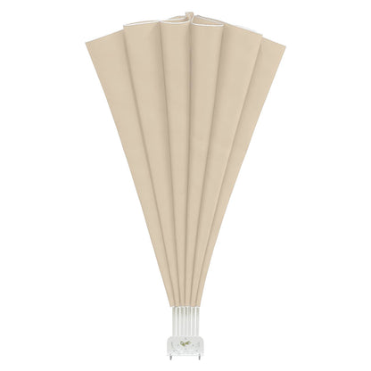 44578 vidaXL Collapsible Terrace Side Awning Cream 200 cm