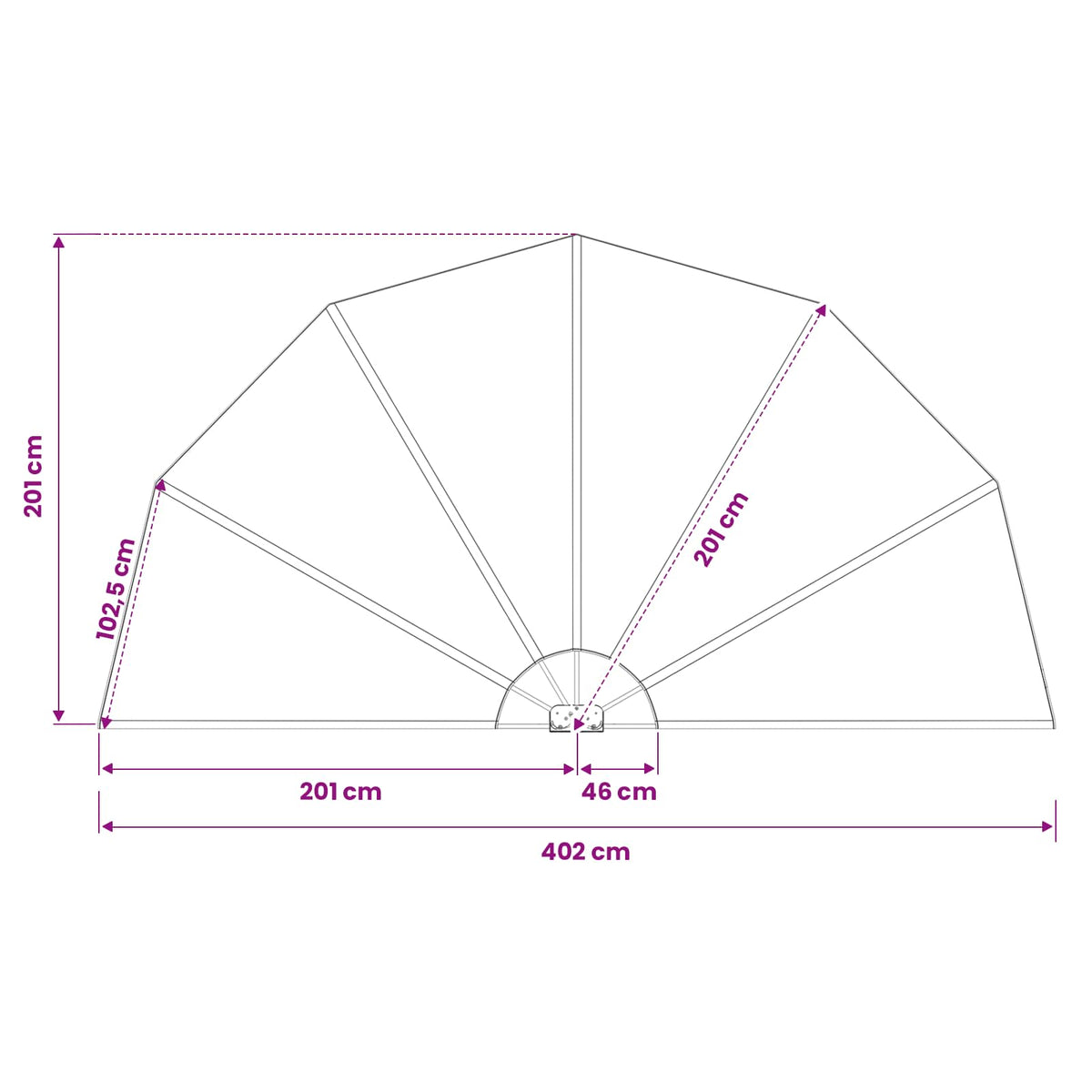 44578 vidaXL Collapsible Terrace Side Awning Cream 200 cm
