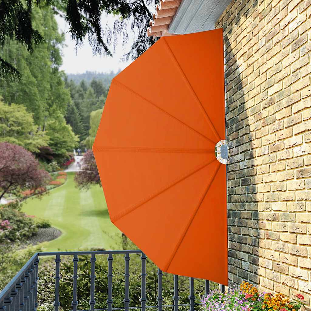 44579 vidaXL Collapsible Terrace Side Awning Terracotta 160 cm
