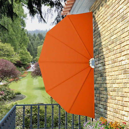 44579 vidaXL Collapsible Terrace Side Awning Terracotta 160 cm