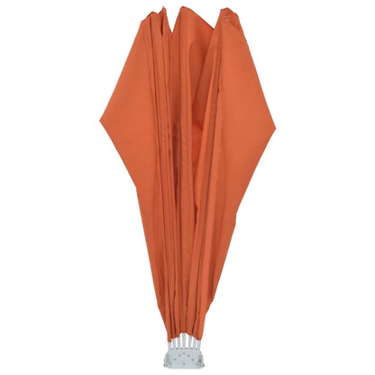 44579 vidaXL Collapsible Terrace Side Awning Terracotta 160 cm