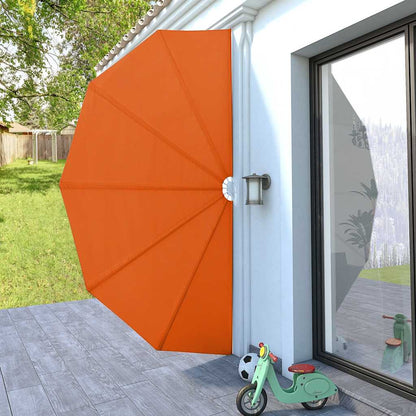 44580 vidaXL Collapsible Terrace Side Awning Terracotta 200 cm