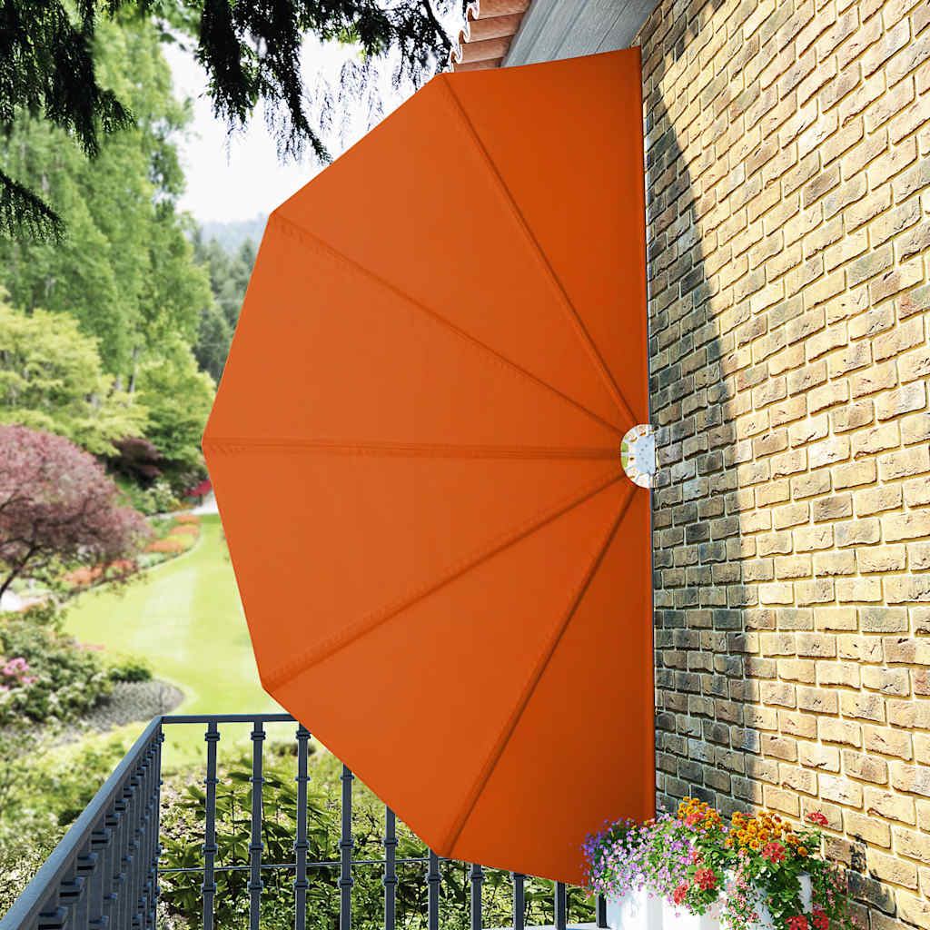 44580 vidaXL Collapsible Terrace Side Awning Terracotta 200 cm