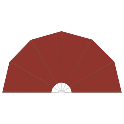 44580 vidaXL Collapsible Terrace Side Awning Terracotta 200 cm