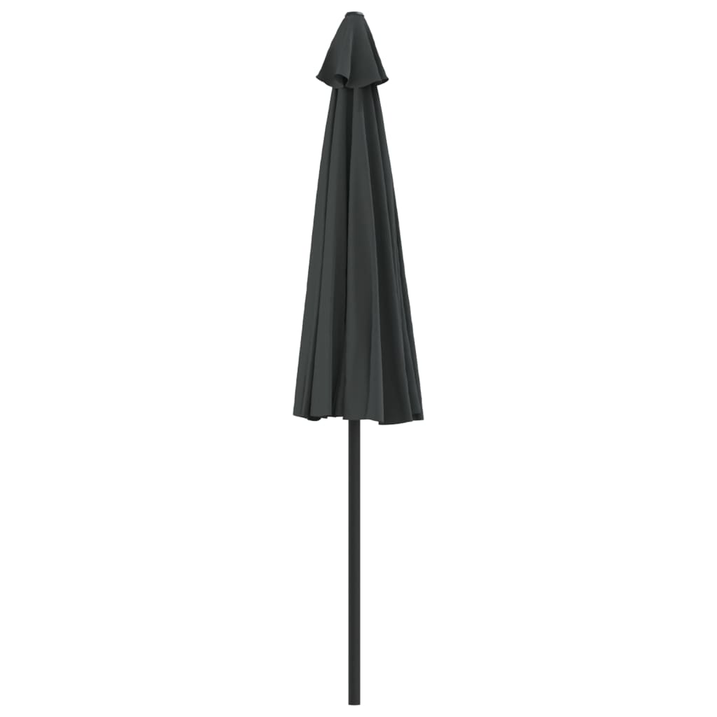 vidaXL Garden Parasol with Aluminium Pole Anthracite 270x144 cm Half