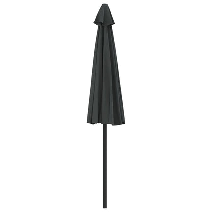 vidaXL Garden Parasol with Aluminium Pole Anthracite 270x144 cm Half