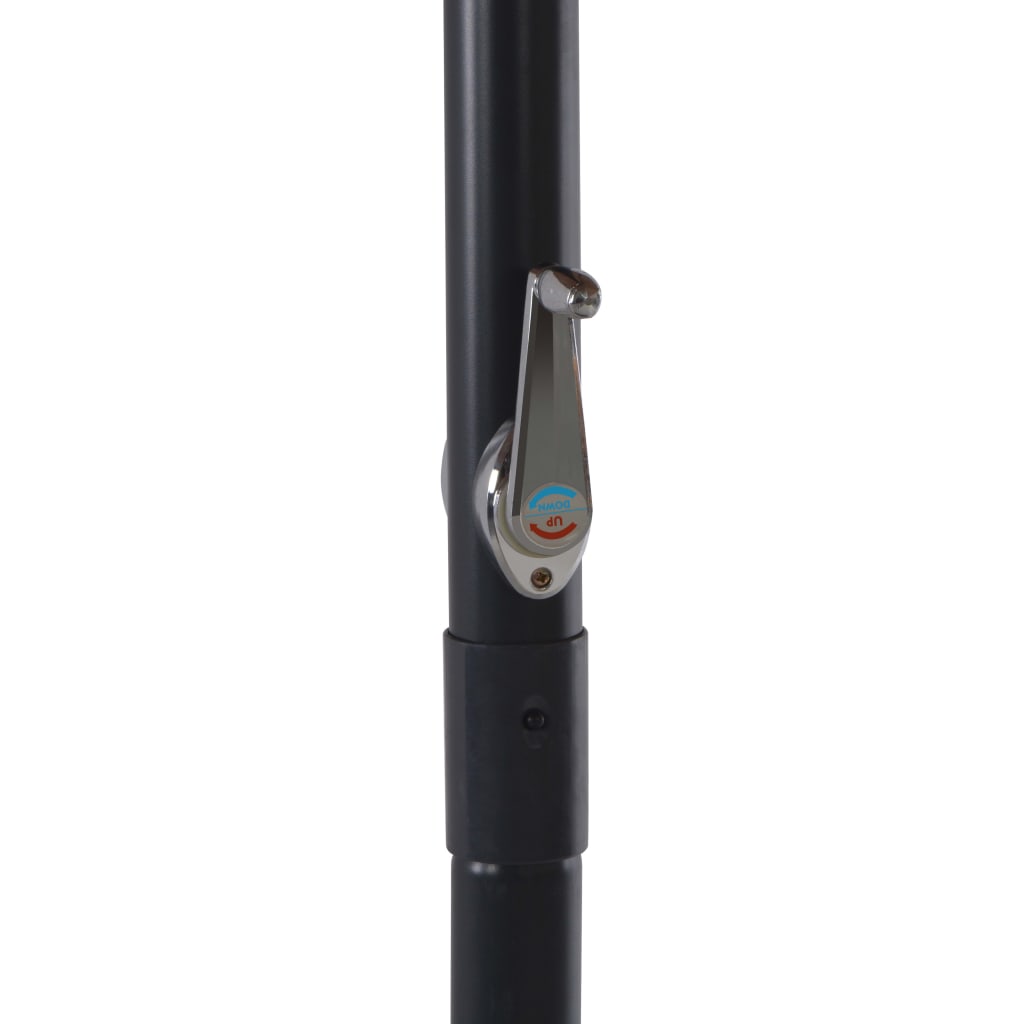 vidaXL Garden Parasol | Anthracite | Polyester | Large | Foldable