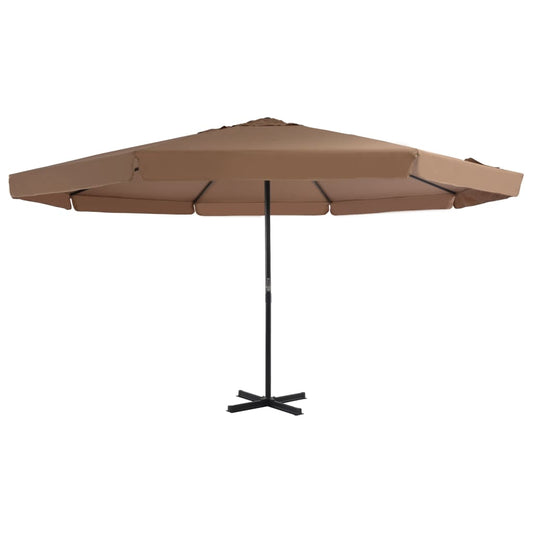 vidaXL Garden Parasol | Taupe | Polyester, Aluminium | Large
