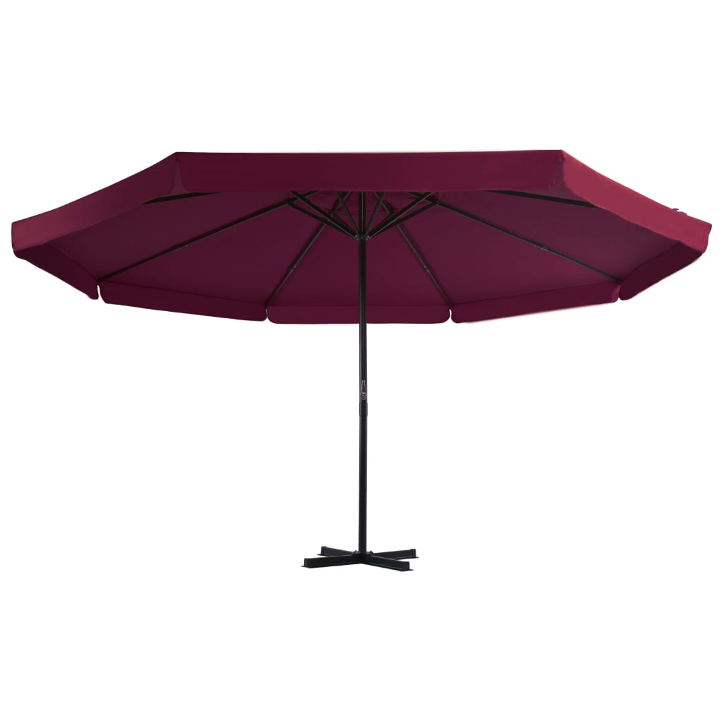 vidaXL Garden Parasol | Bordeaux Red | Polyester, Aluminium | Extra Large