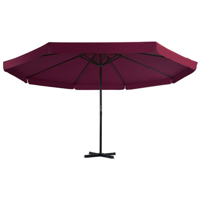 vidaXL Garden Parasol | Bordeaux Red | Polyester, Aluminium | Extra Large