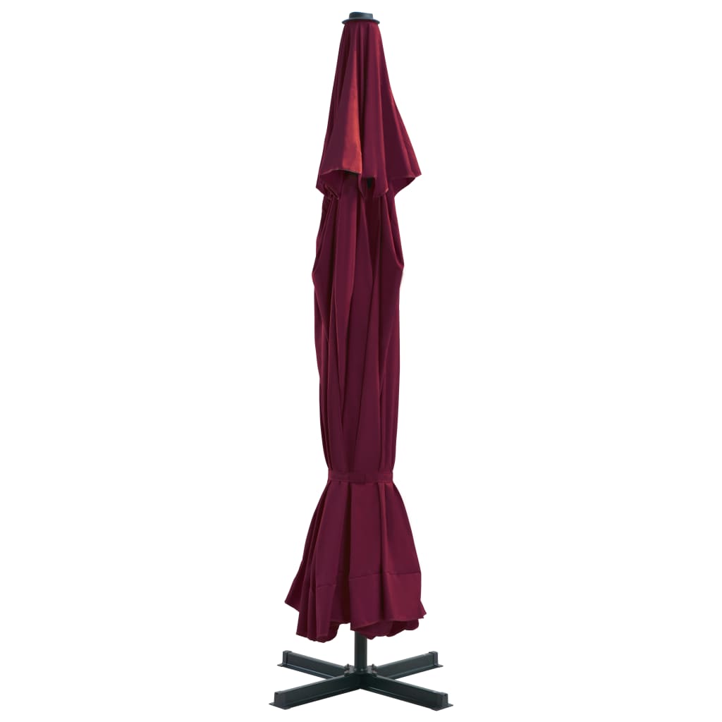 vidaXL Garden Parasol | Bordeaux Red | Polyester, Aluminium | Extra Large