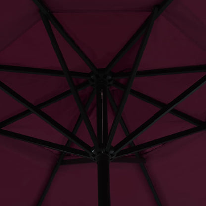 vidaXL Garden Parasol | Bordeaux Red | Polyester, Aluminium | Extra Large