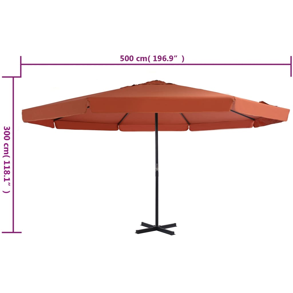 vidaXL Garden Parasol | Terracotta