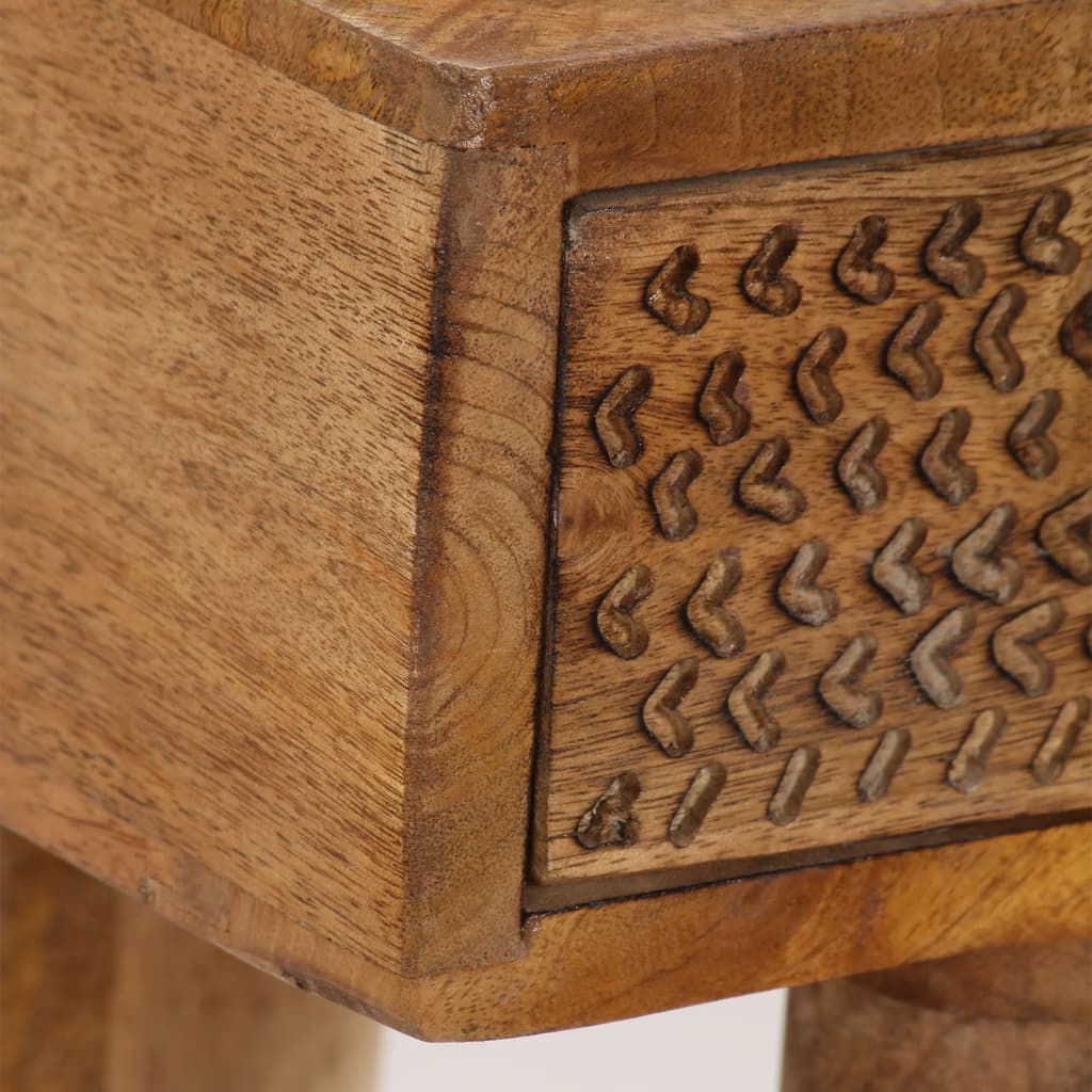 vidaXL Console Table Solid Mango Wood 102x30x79 cm