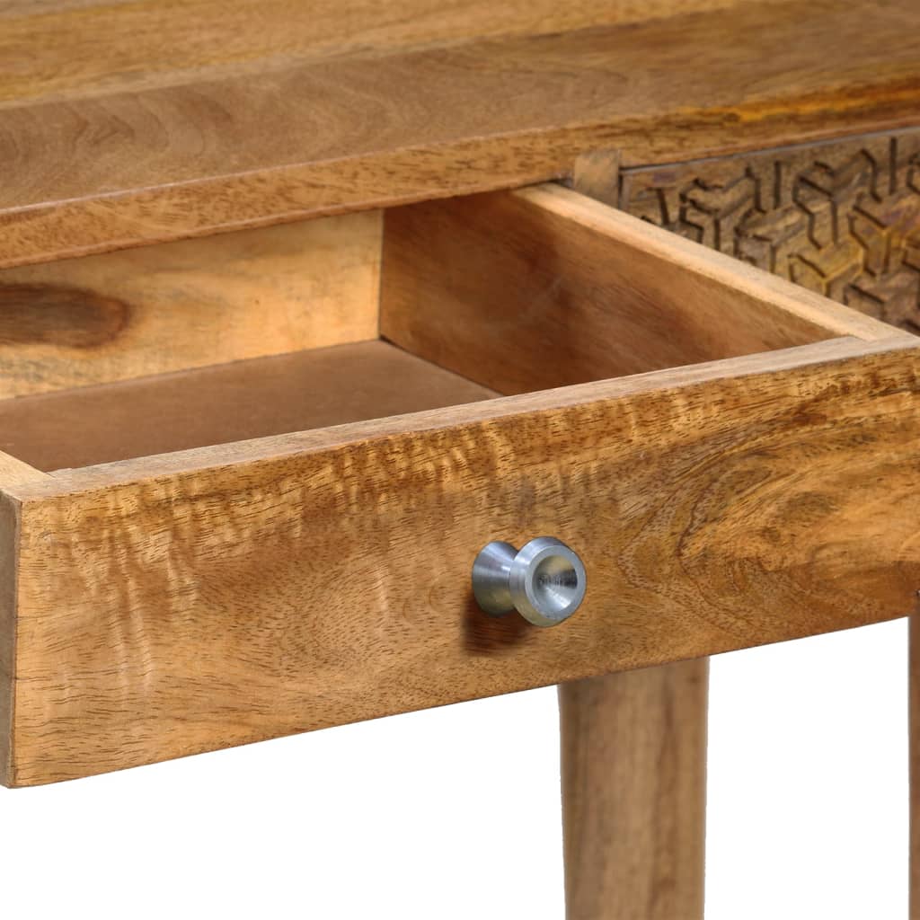 vidaXL Console Table Solid Mango Wood 102x30x79 cm