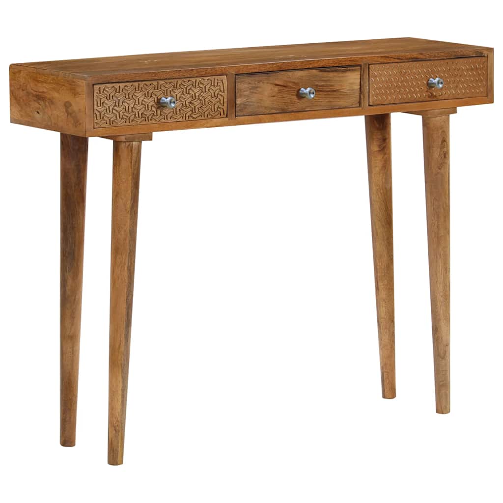 246976 vidaXL Console Table Solid Mango Wood 102x30x79 cm