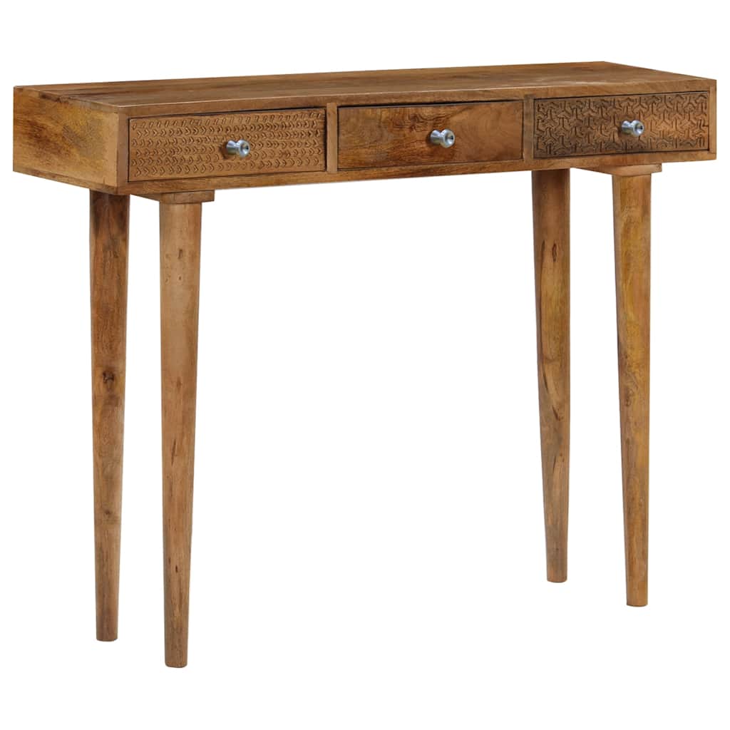 246976 vidaXL Console Table Solid Mango Wood 102x30x79 cm