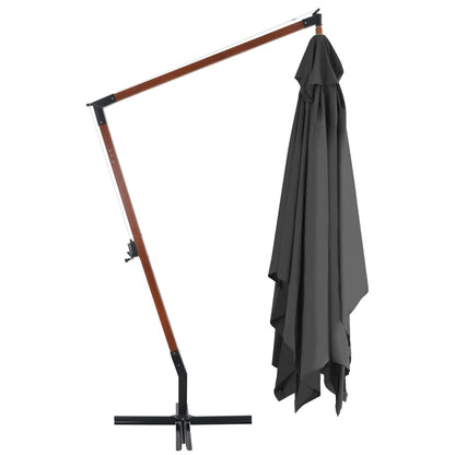 vidaXL Cantilever Garden Parasol | Anthracite | Polyester fabric | Large