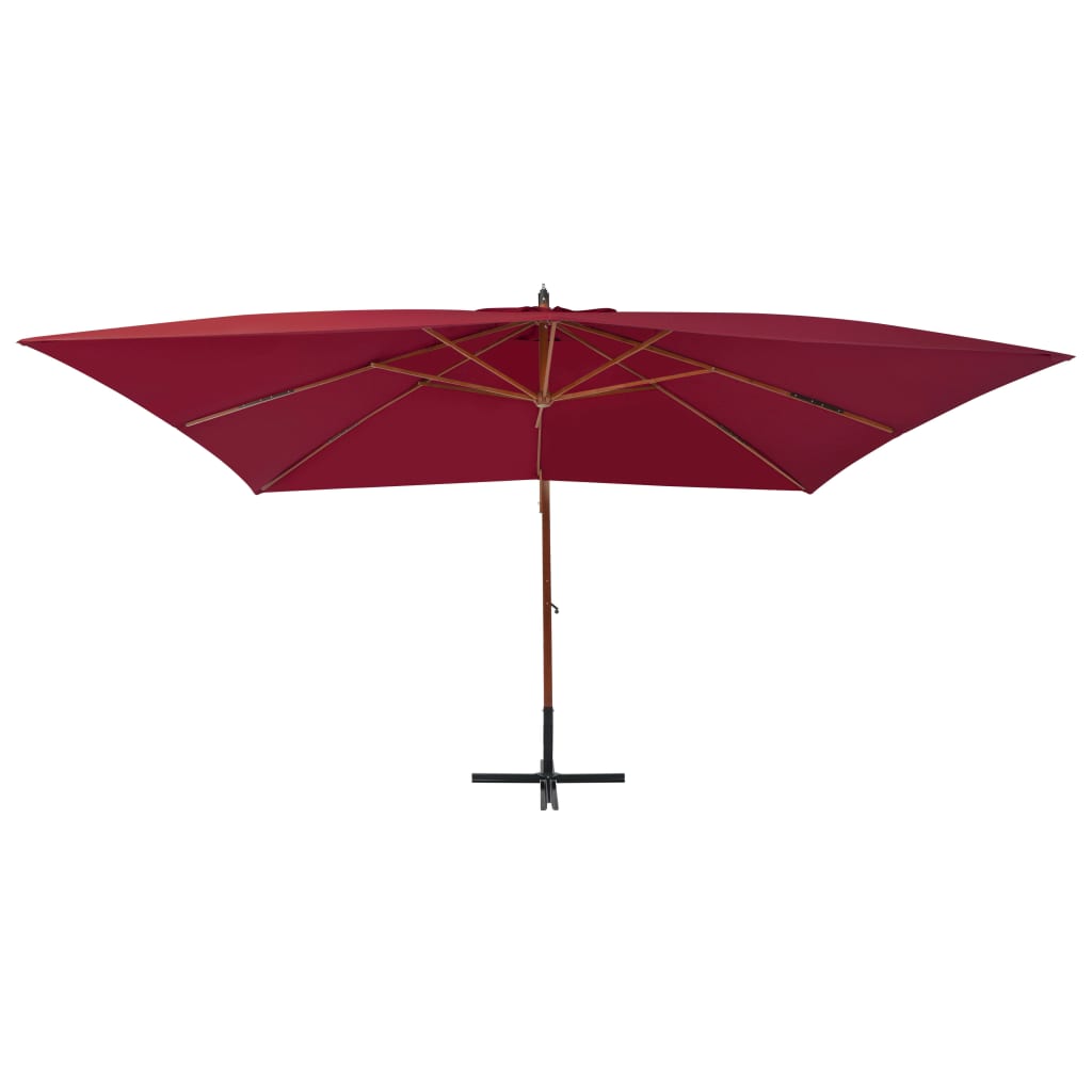 vidaXL Cantilever Garden Parasol | Bordeaux red