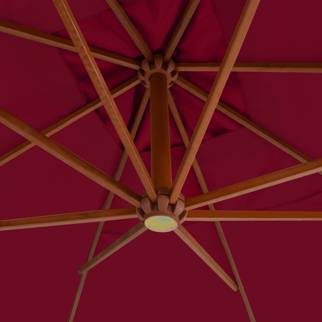 vidaXL Cantilever Garden Parasol | Bordeaux red