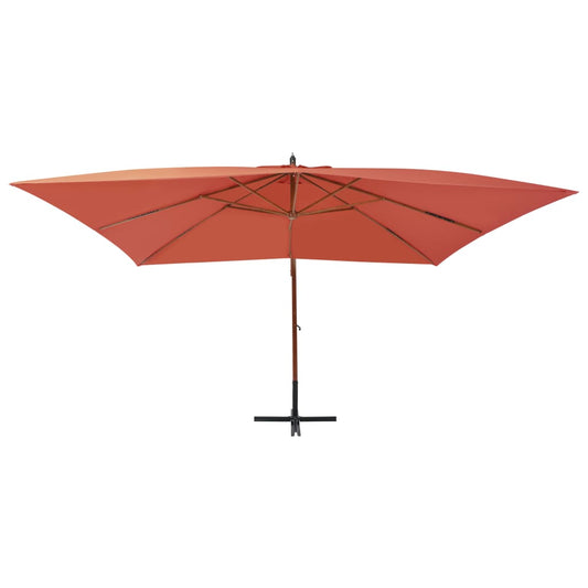 vidaXL Cantilever Garden Parasol | Terracotta