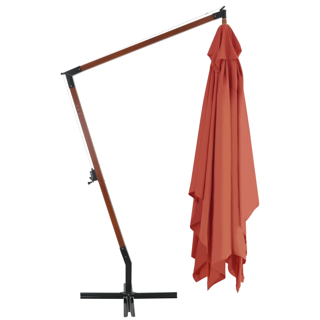 vidaXL Cantilever Garden Parasol | Terracotta