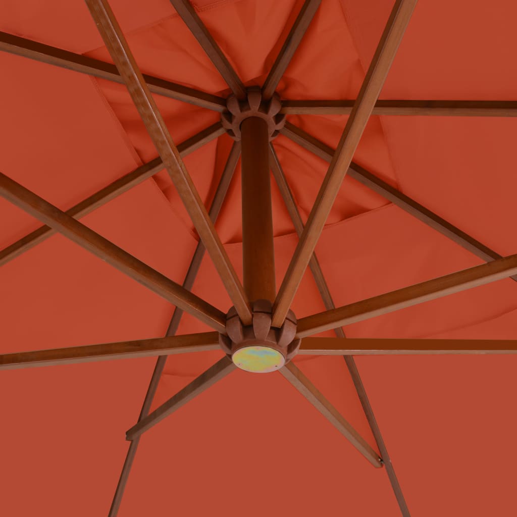 vidaXL Cantilever Garden Parasol | Terracotta