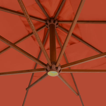 vidaXL Cantilever Garden Parasol | Terracotta