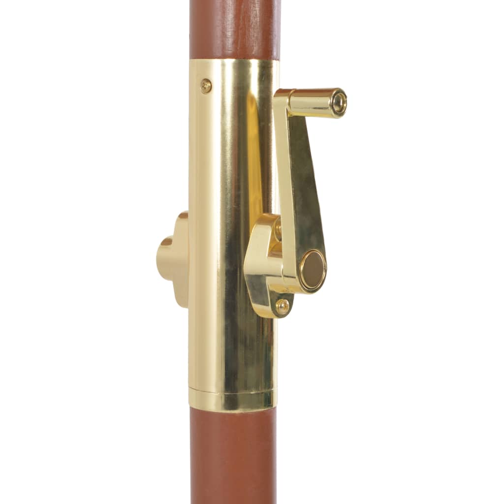 44497 vidaXL Outdoor Parasol with Wooden Pole 300 cm Bordeaux Red