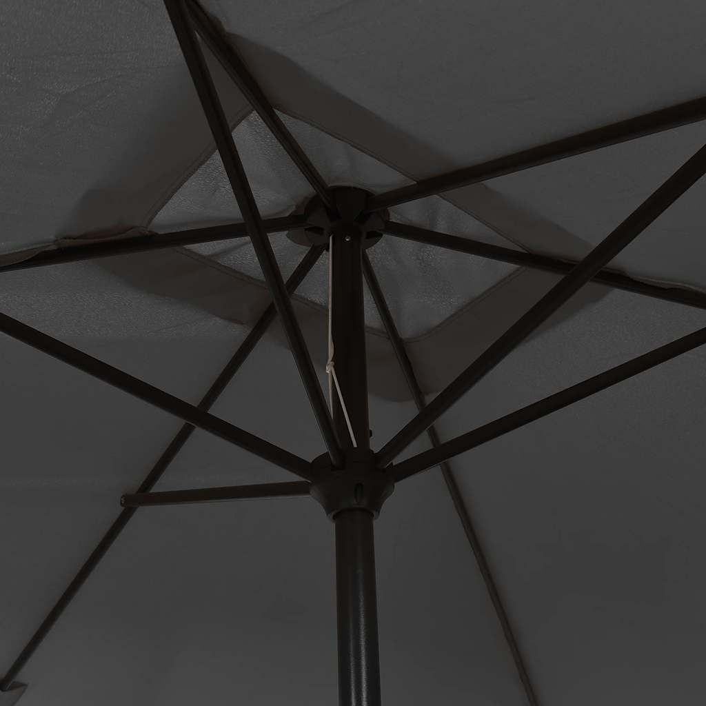 vidaXL Garden Parasol with Metal Pole 300x200 cm Anthracite